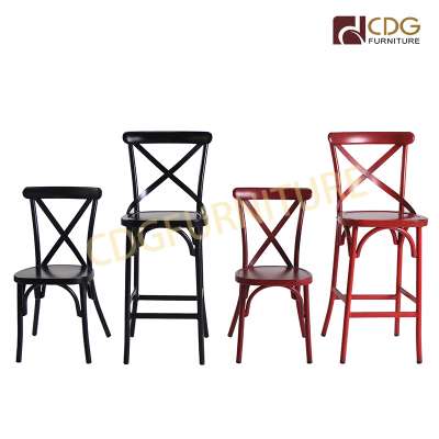 Wholesale Guangzhou Antique Vintage Matel Transparent Chair Coffe Shop Funiniture Side Chairs