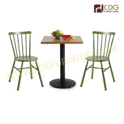 Wholesale Cheap Nordic Modern Coffee Shop Dinning No Arm Chair Retro Finishing Steel Stacking Side Chair For Dining Room Use