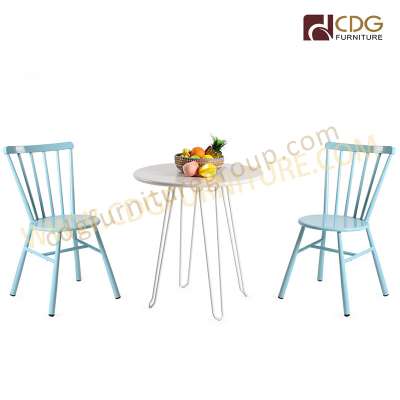 Loft Style Steel Bistro Dining Table With Hairpin Legs Table Dining Set Furniture